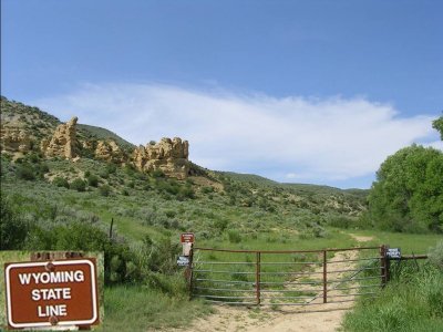Colorado-Wyoming State Line.